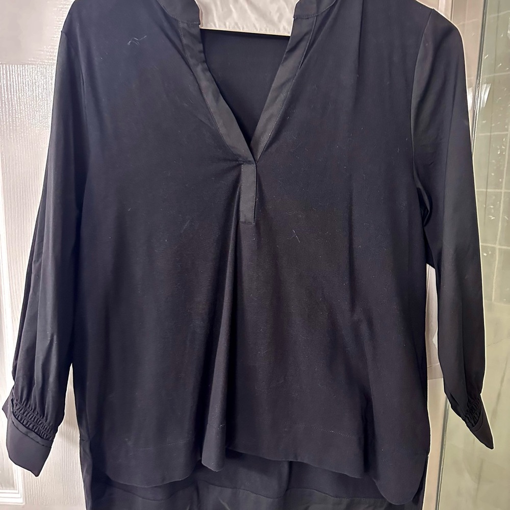 Chico’s Women’s Black 3/4 Sleeve Blouse